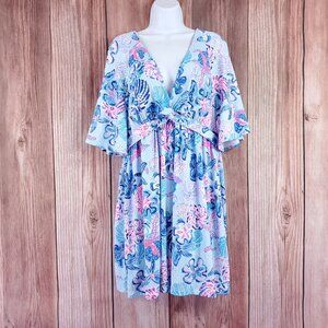 NWT Lilly Pulitzer Minka Skirted Romper Bahamas Beachcomber Womens XL 013470